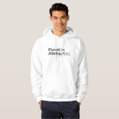 Vloeiend in Abstract Minimalistische Programmeur O Hoodie (Voorkant volledig)