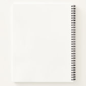 Vloeiend in Abstractie Minimalistisch Codeerschrif Notitieboek (Achterkant)