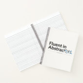Vloeiend in Abstractie Minimalistisch Codeerschrif Notitieboek (Binnen)