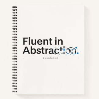 Vloeiend in Abstractie Minimalistisch Codeerschrif Notitieboek