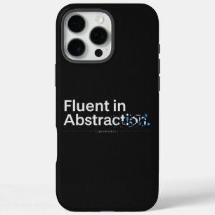 Vloeiend in Abstractie Tech Donkere Modus Design iPhone 16 Pro Max Hoesje