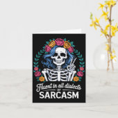 Vloeiend in alle dialecten van sarcasme Grappig ci Kaart (Gele Bloem)