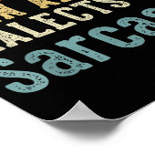 Vloeiend in alle dialecten van sarcasme Retro stij Poster (Hoek)