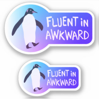 Vloeiend in Awkward Sticker Pair