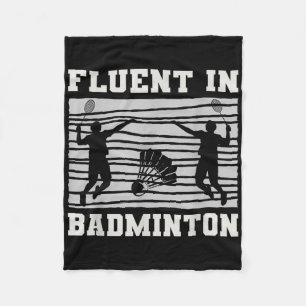 Vloeiend in badminton shuttle rackets plezier fleece deken