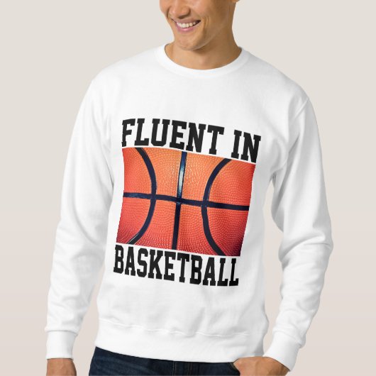 Vloeiend in basketbal Funny Basketbal Trui (Voorkant)