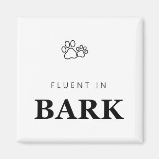 Vloeiend in blaffen Funny hondliefhebber Pootafdru Magneet