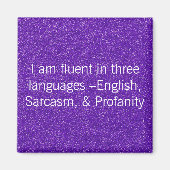 Vloeiend in drie talen magneet (Voorkant)