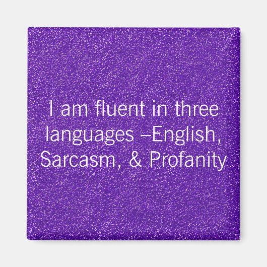 Vloeiend in drie talen magneet (Voorkant)