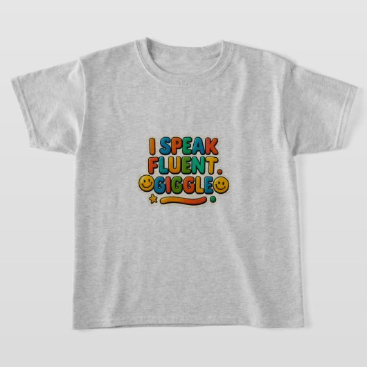 Vloeiend in Giggles Kinder T-shirt (Laagn)