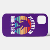 Vloeiend in Hide and Seek Funny Bigfoot Case-Mate iPhone Case (Achterkant (horizontaal))