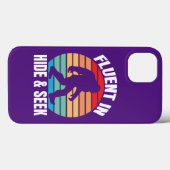 Vloeiend in Hide and Seek Funny Bigfoot Case-Mate iPhone Case (Achterkant (horizontaal))