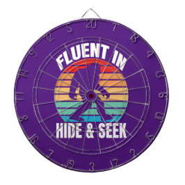 Vloeiend in Hide and Seek Funny Bigfoot Dartbord
