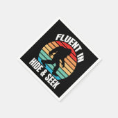 Vloeiend in Hide and Seek Funny Bigfoot Servet (Hoek)