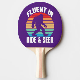 Vloeiend in Hide and Seek Funny Bigfoot Tafeltennisbatje