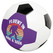 Vloeiend in Hide and Seek Funny Bigfoot Voetbal (Drie kwart)