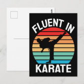 Vloeiend in Karate Grappig Karate Briefkaart (Voorkant / Achterkant)