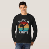 Vloeiend in Karate Grappig Karate T-shirt (Voorkant volledig)