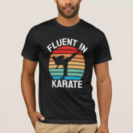 Vloeiend in Karate Grappig Karate T-shirt
