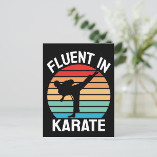 Vloeiend in Karate Grappige Karate Briefkaart