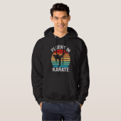 Vloeiend in Karate Grappige Karate Hoodie (Voorkant volledig)