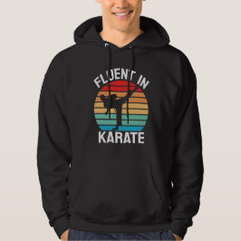Vloeiend in Karate Grappige Karate Hoodie