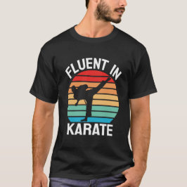 Vloeiend in Karate Grappige Karate T-shirt