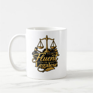 Vloeiend in Legalese Grappige advocaat Klassieke m Koffiemok