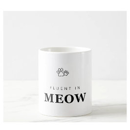 Vloeiend in Meow Grappige Kattenliefhebber Pootafd Koffiemok