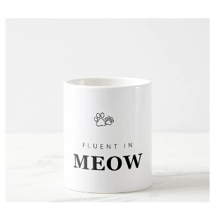 Vloeiend in Meow Grappige Kattenliefhebber Pootafd Koffiemok