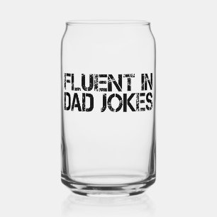 Vloeiend in papa grappen Grappig Vaderdag Blikvorm Glas