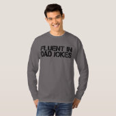 Vloeiend in papa grappen Grappig Vaderdag T-shirt (Voorkant volledig)