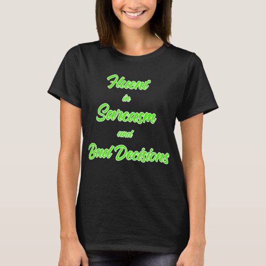 Vloeiend in Sarcasme Grappig T-shirt (Voorkant)