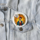 Vloeiend in sass en sarcasme ronde button 7,6 cm (In situ)