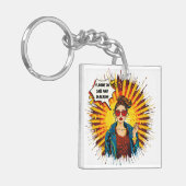 Vloeiend in sass en sarcasme sleutelhanger (Voorkant Links)