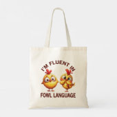 Vloeiend in Vogeltaal Tote Bag (Achterkant)