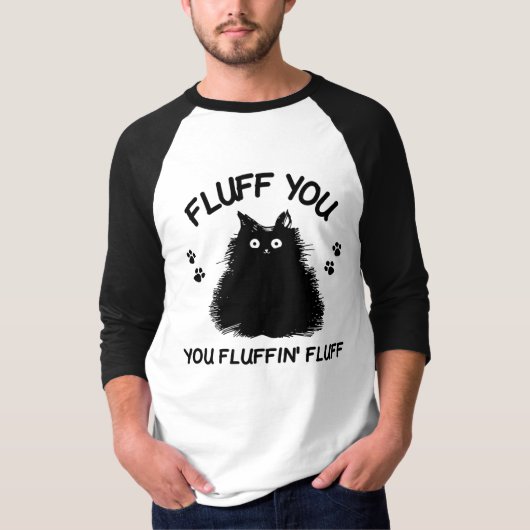 Vloeiend je fluffin Kat T-shirt (Voorkant)