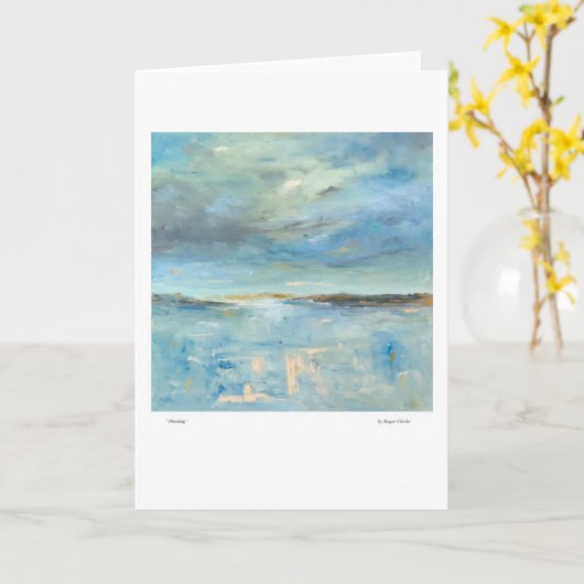 'Vloeiend' Kaart (Gele Bloem)