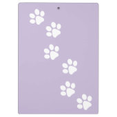 Vloeiend Kat en poten op Paars Klembord (Achterkant)