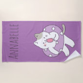 Vloeiend Kat personaliseren Strandlaken (Voorkant)