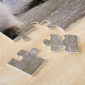 Vloeiend katje met blauwe ogen legpuzzel (Zijkant)