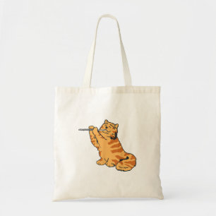 Vloeiend katje T Shirt Transverse Fort Dress March Tote Bag
