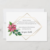 Vloeiend kerstscript, met gouden Lijst (Achterkant)