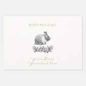 Vloeiend konijn inpakpapier vel (Voorkant 2)