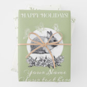 Vloeiend konijn inpakpapier vel (In situ)