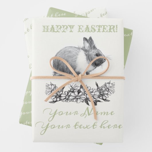 Vloeiend konijn inpakpapier vel (In situ)