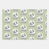 Vloeiend konijn inpakpapier vel (Voorkant 2)