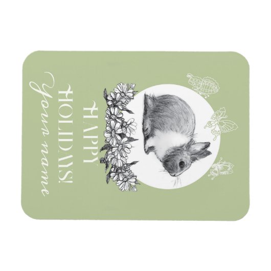 Vloeiend konijn magneet (Horizontaal)