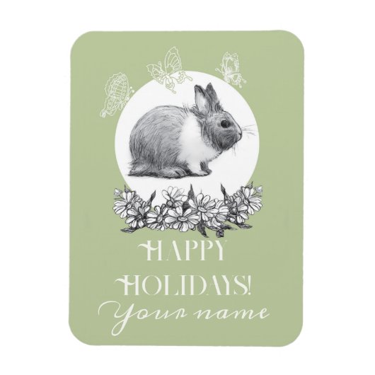 Vloeiend konijn magneet (Verticaal)