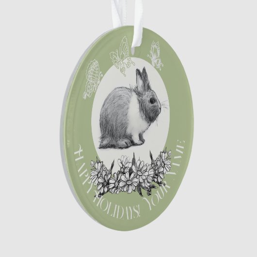 Vloeiend konijn ornament (voorkant)